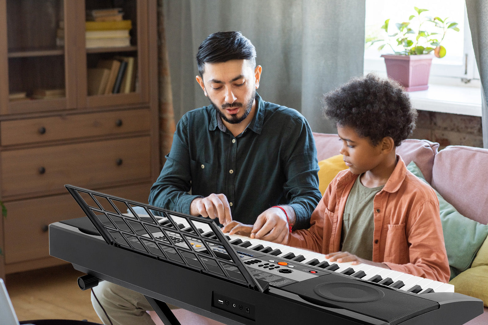 MUSTAR MEK-600, Piano Keyboard, 61 Key Touch Sensitive Keyboard, Electric Piano for Beginners