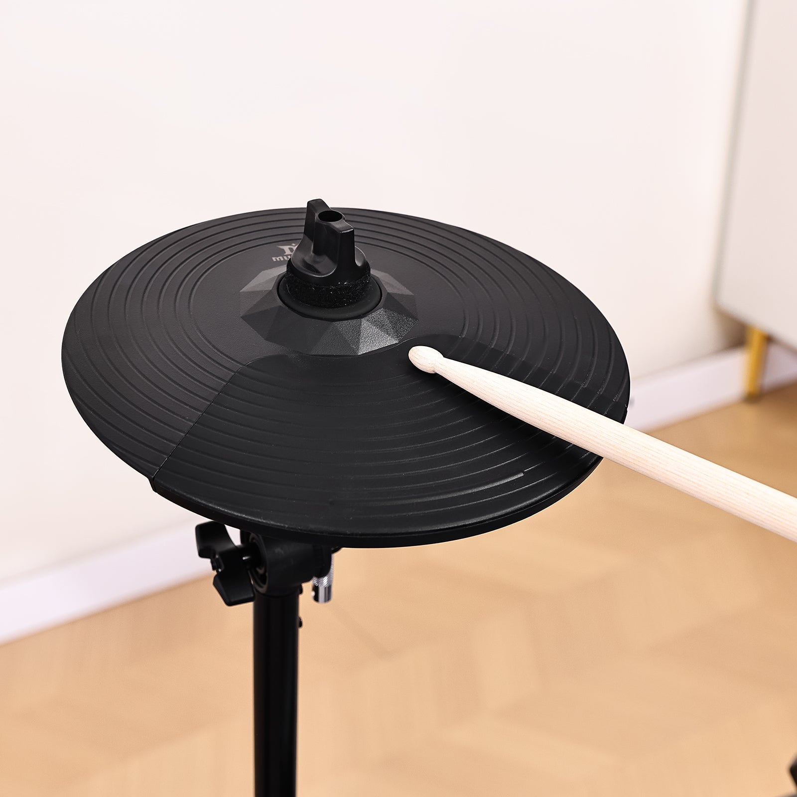 MUSTAR MED-300, 8 Pieces Electronic Drum Set for Adults Kids Beginners, With 450 Sounds, Quiet Mesh Drum Pads, 2 Cymbals w/Choke, Kick Drum, 2 Pedals, Headphones, Sticks, USB MIDI, 30 Drum Kits