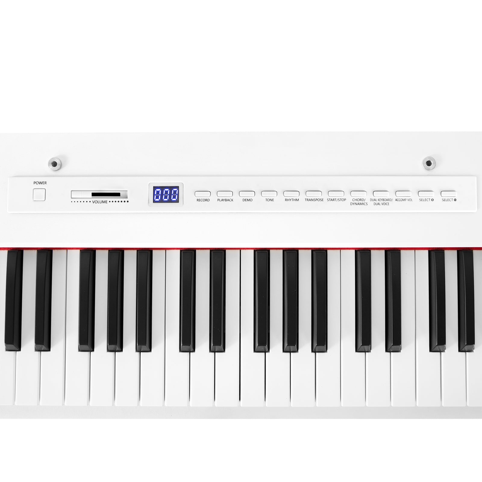 MUSTAR MEP-1000, Digital Piano 88 Keys Electronic Keyboards, Semi Weighted Electric Piano, Bluetooth Connection, Sustain Pedal, White