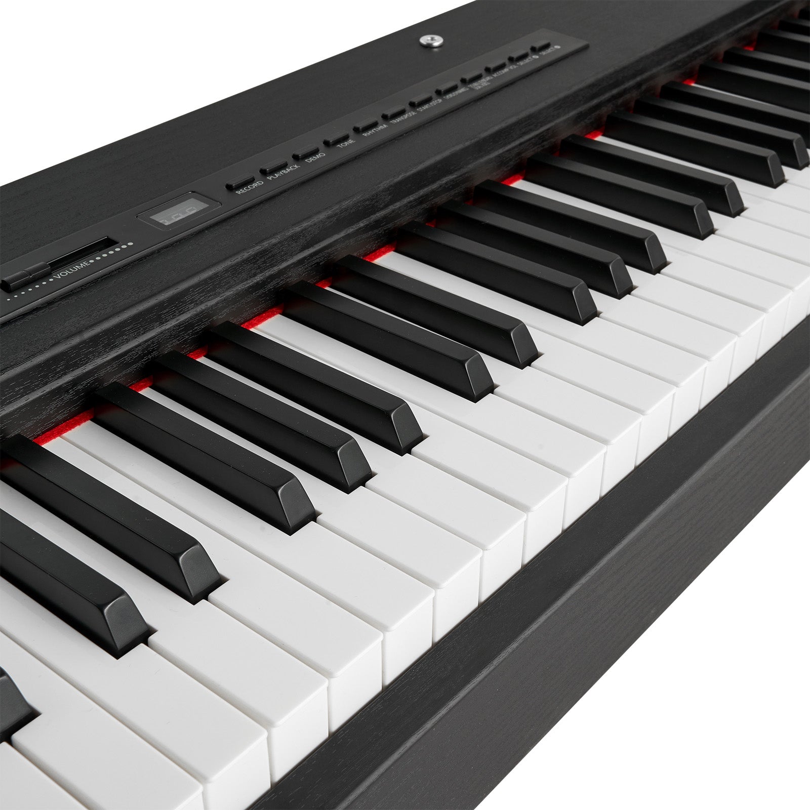 MUSTAR MDP-1200, 88 Key Weighted Digital Piano, Wooden Electronic Keyboards, Hammer Action, Bluetooth Connection, MIDI, Sustain Pedal, 80 demo 600 rhythms 800 tones, Black