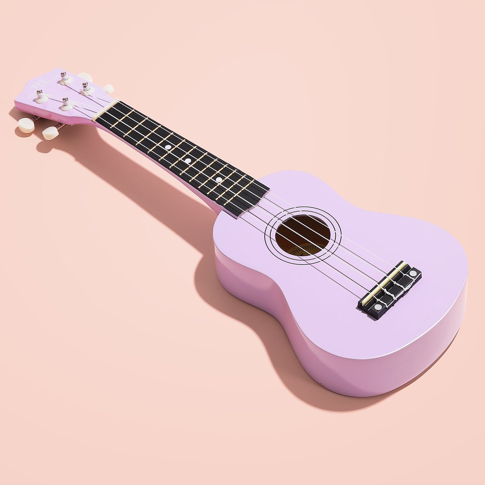 MUSTAR MU-1800, 21 Inch Soprano Ukulele for Beginners Kids Macaron Light purple