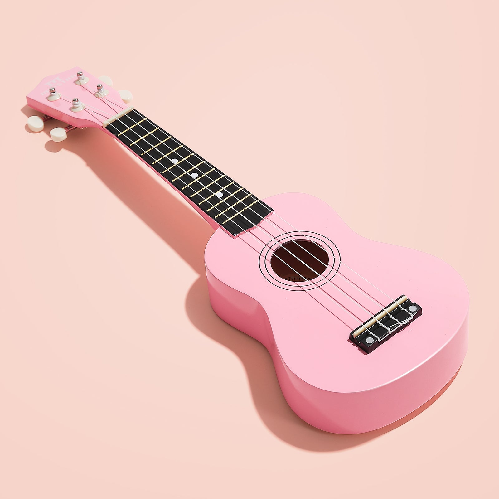 MUSTAR MU-1700, 21 Inch Soprano Ukulele for Beginners Kids Macaron Light Pink
