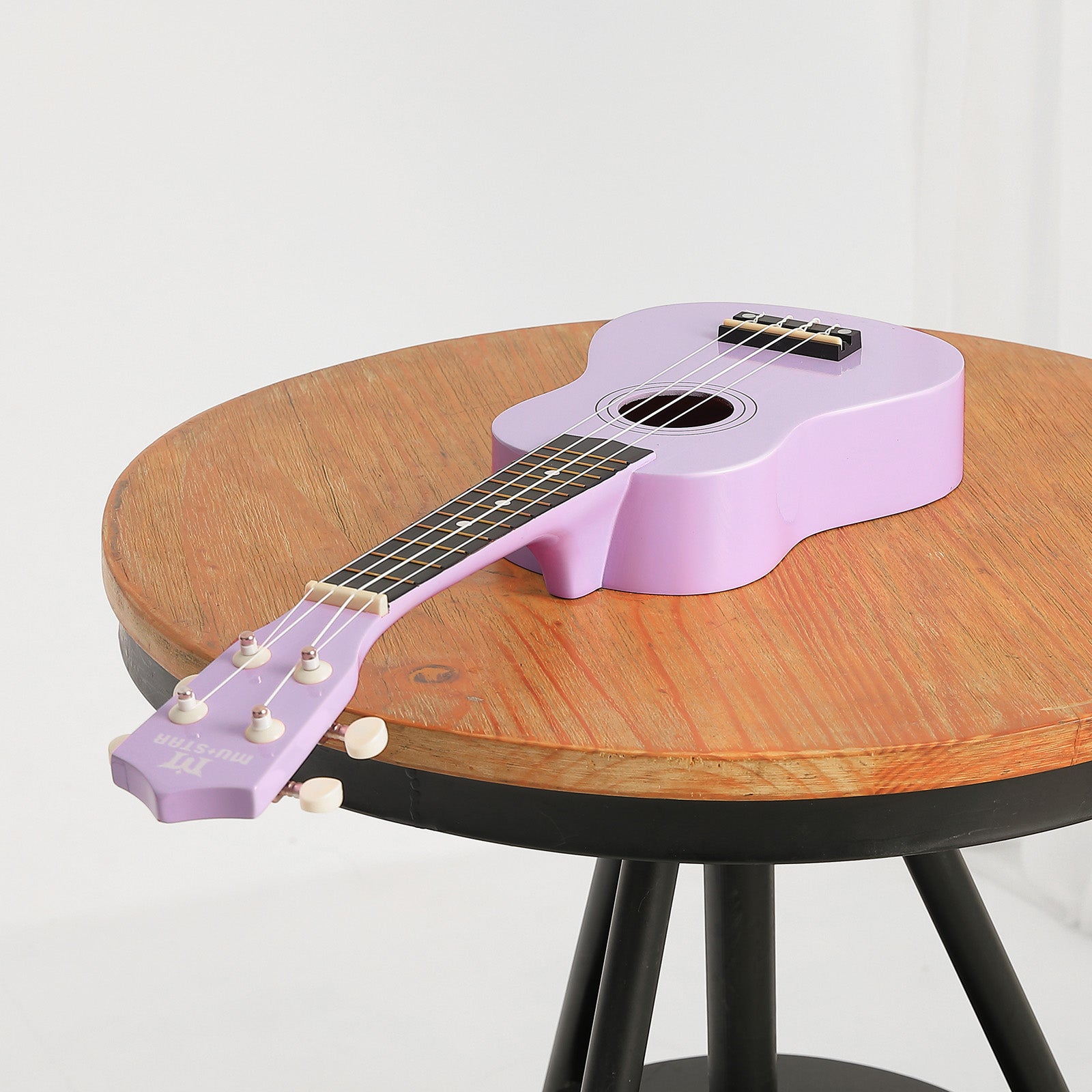 MUSTAR MU-1800, 21 Inch Soprano Ukulele for Beginners Kids Macaron Light purple