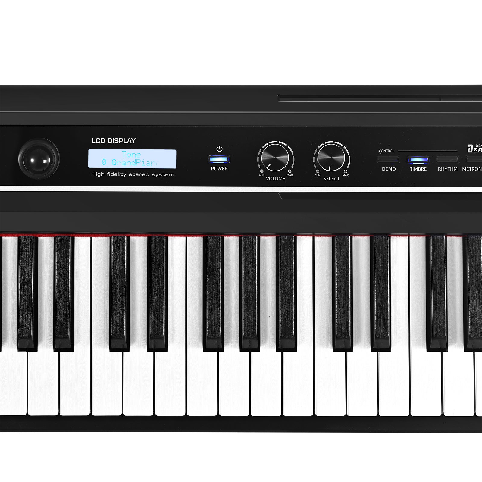 MUSTAR MEP-1700, Semi Weighted Digital Piano, 88 Keys Electronic Keyboards, LCD/ Bluetooth/ MIDI/Pedal