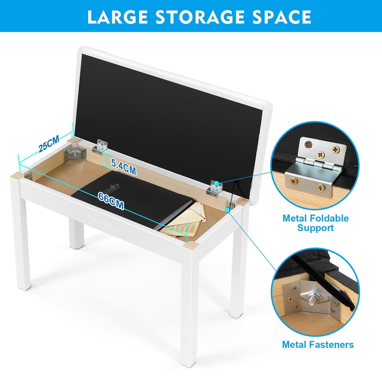 MUSTAR MDP-2700, 88 Key Weighted Wooden Upright Digital Piano, Hammer Action