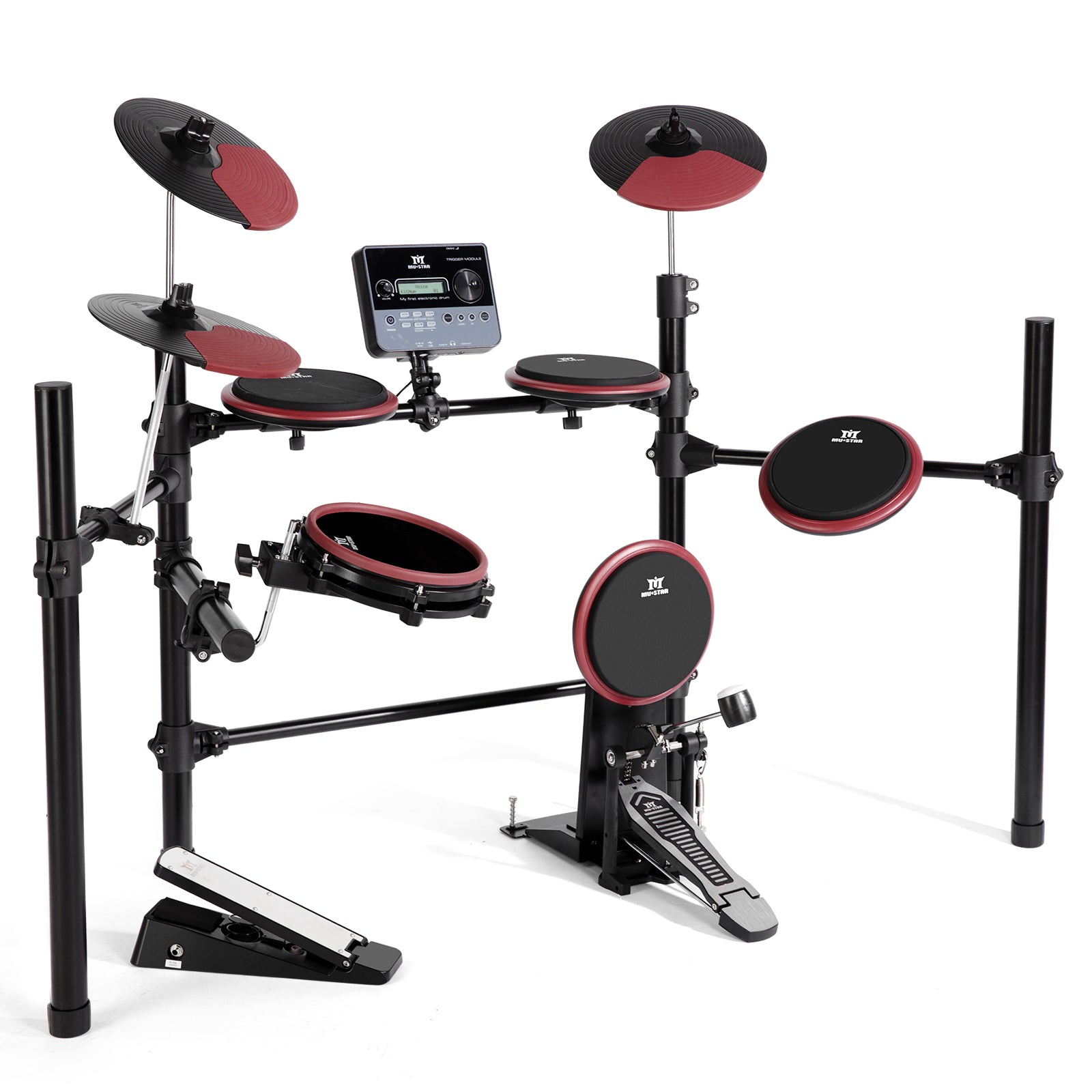 MUSTAR MED-100, Electronic Drum Set for Adults Kids Beginners, with 225 Sounds