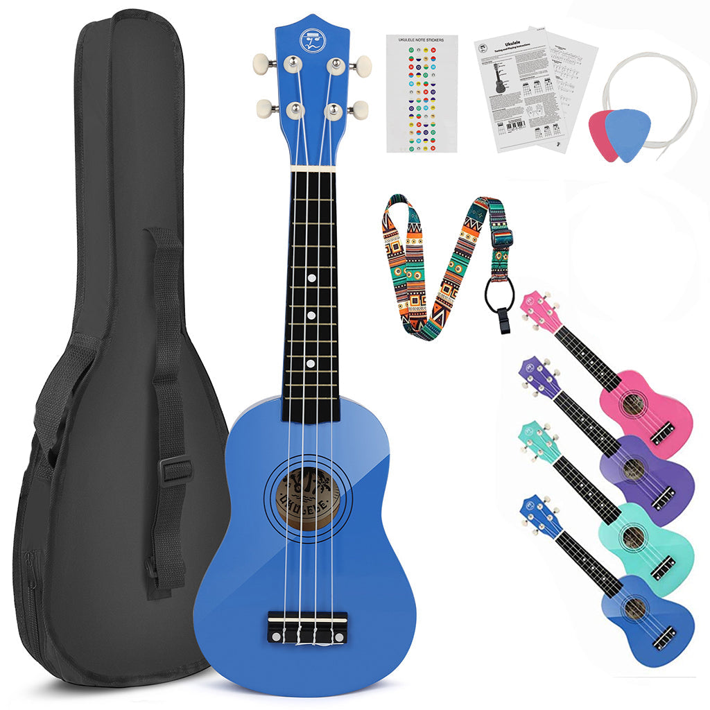 MUSTAR 21 Inch Soprano Ukulele for Beginners Kids Birthday Holiday Gifts