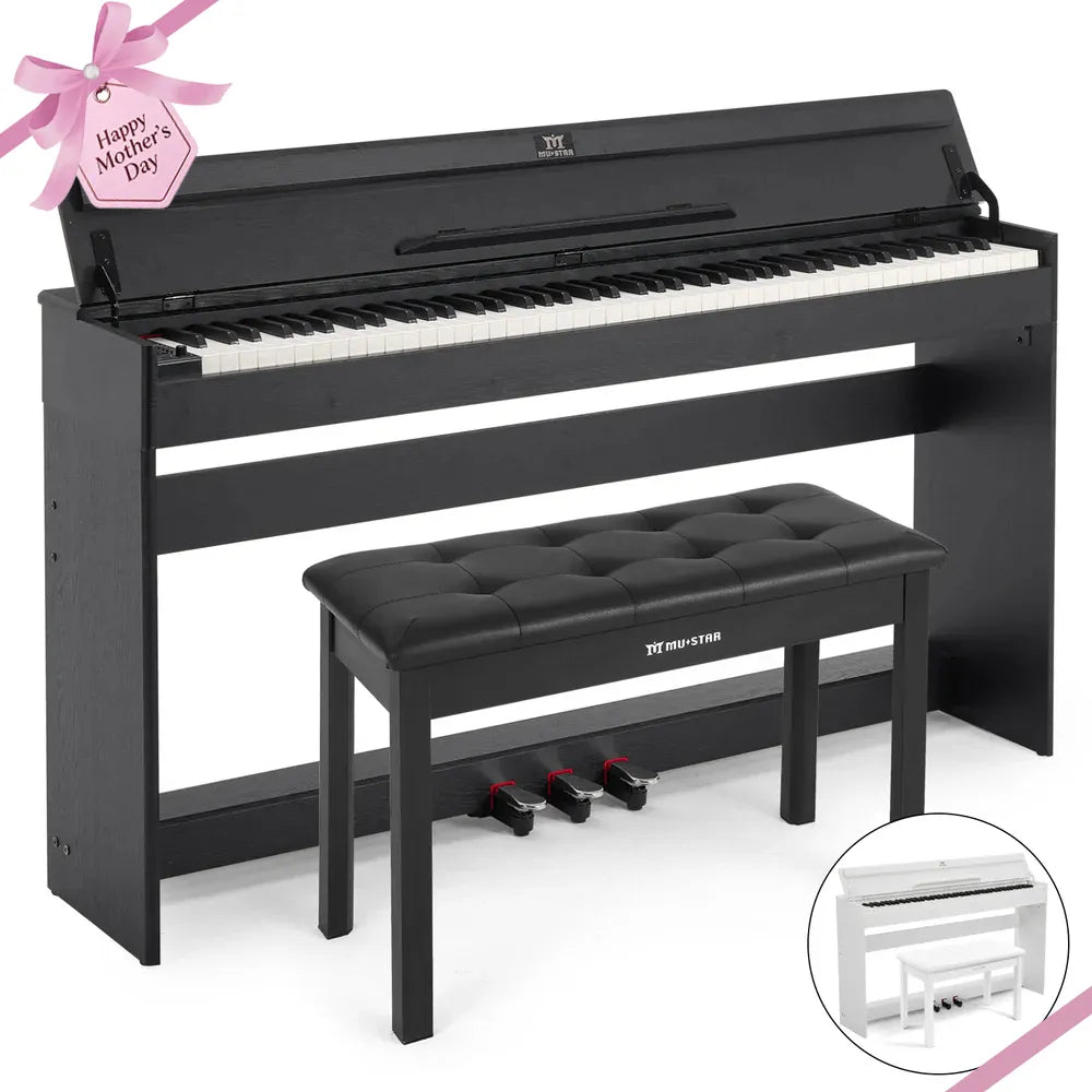 MUSTAR MDP-3300 88-Key Digital Piano | Fully Weighted & Compact | Beginners
