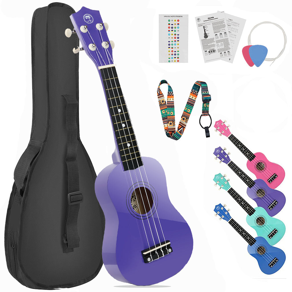 MUSTAR 21 Inch Soprano Ukulele for Beginners Kids Birthday Holiday Gifts