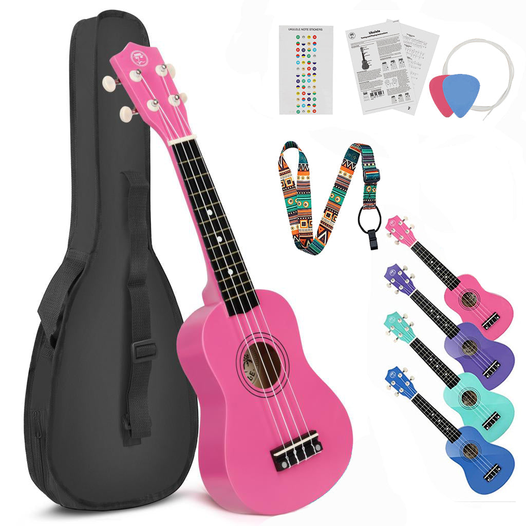 MUSTAR 21 Inch Soprano Ukulele for Beginners Kids Birthday Holiday Gifts