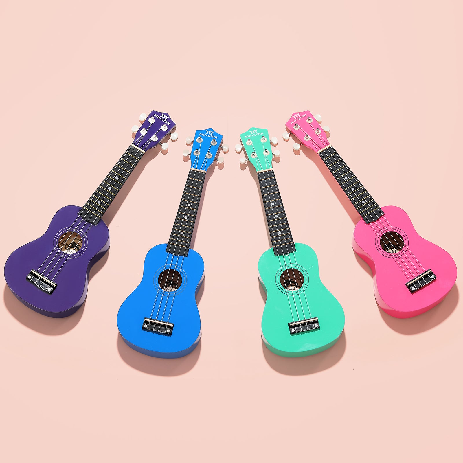 MUSTAR 21 Inch Soprano Ukulele for Beginners Kids Birthday Holiday Gifts