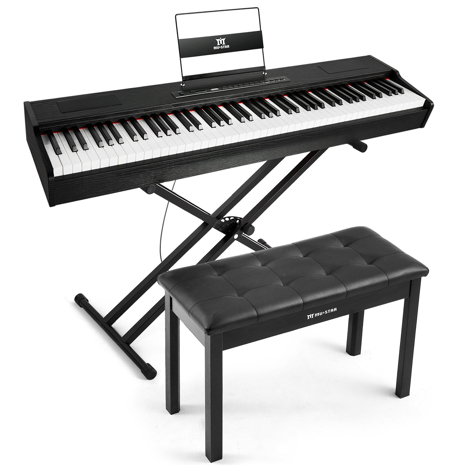 MUSTAR MDP 88 Key Weighted Digital Piano For Kids & Beginners, Gift