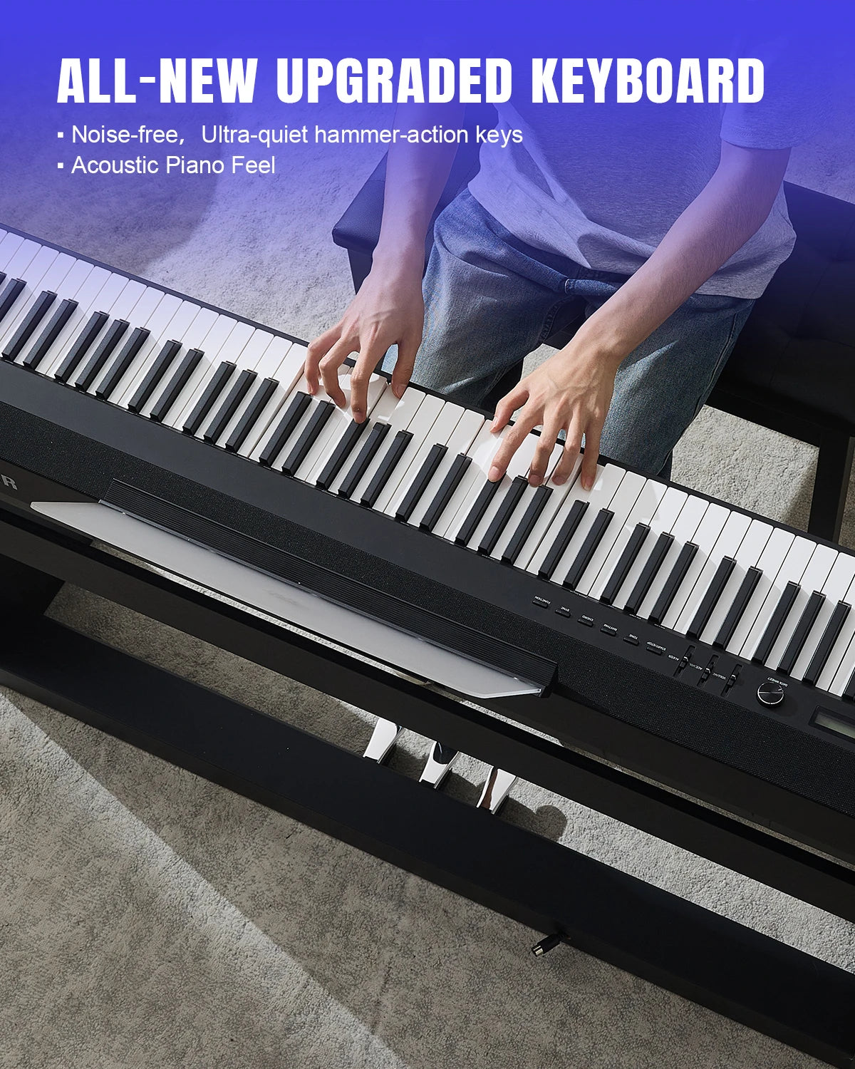 MUSTAR MDP-4100 88 Key Upright Digital Piano | Graded Hammer Action
