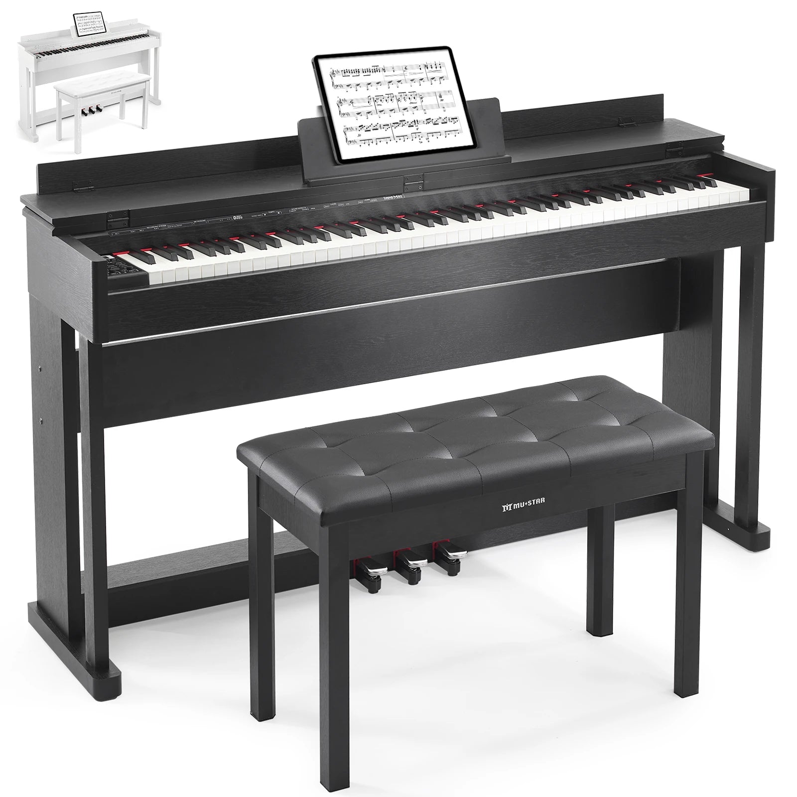 MUSTAR MDP-2700 88 Key Upright Digital Piano | Graded Hammer Action