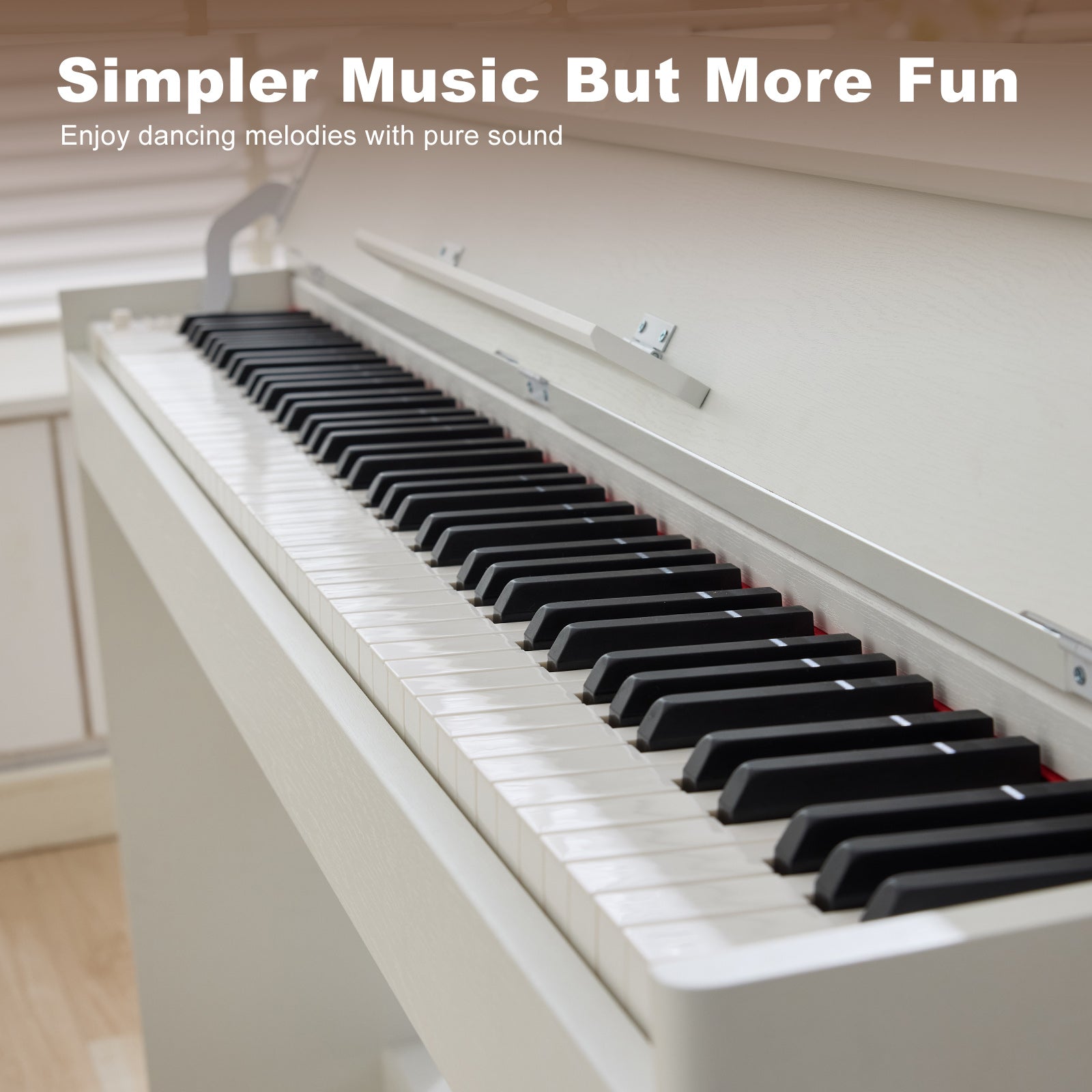 MUSTAR MDP-3300, 88 keys Upright Digital Piano, Fully Weighted Keyboard Piano, FSC Wooden Electronic Keyboards for Beginners