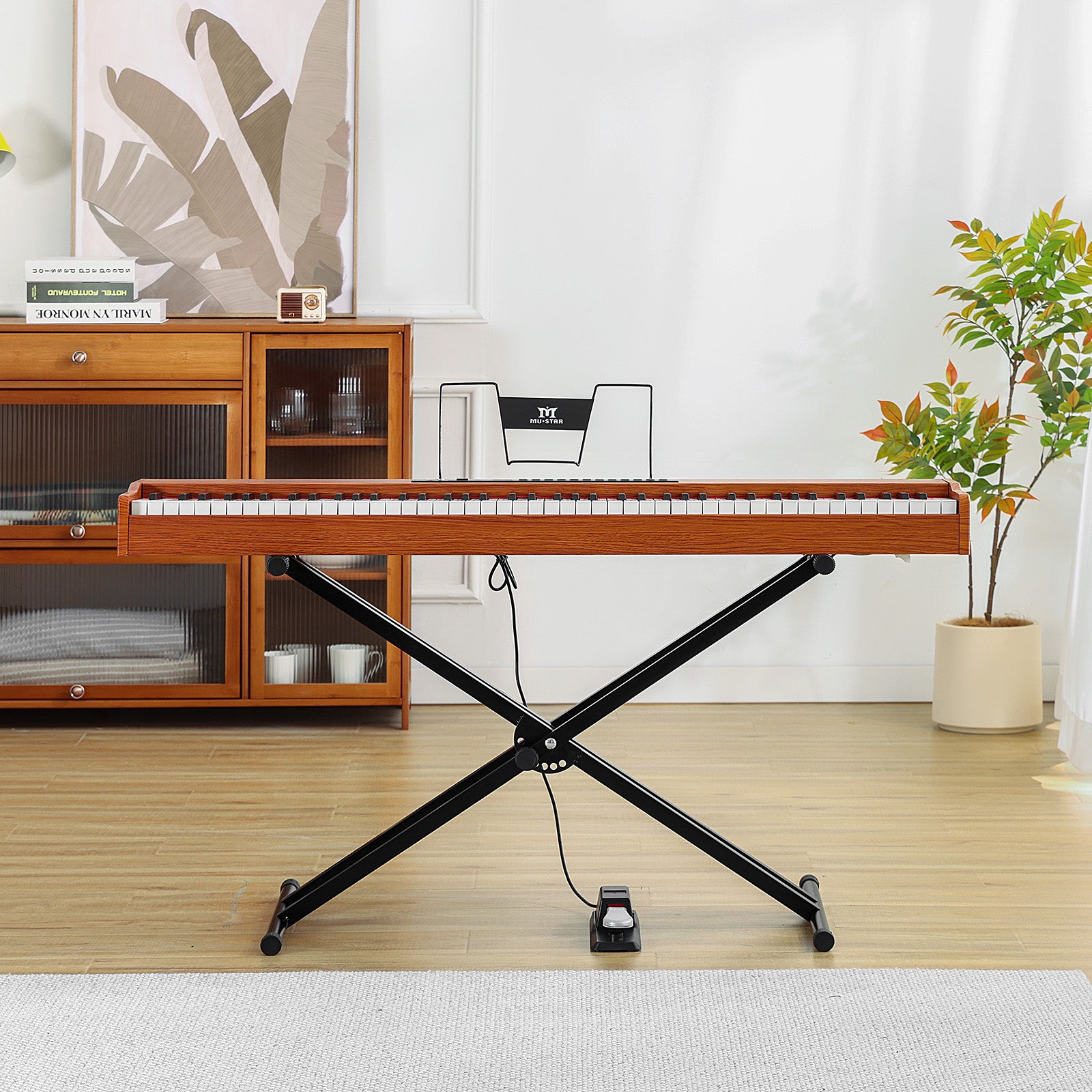MUSTAR MEP900, Best Beginner Keyboard Piano, Digital Piano 88 Key Keyboard, Portable & Bluetooth Enabled for Kids & Adults