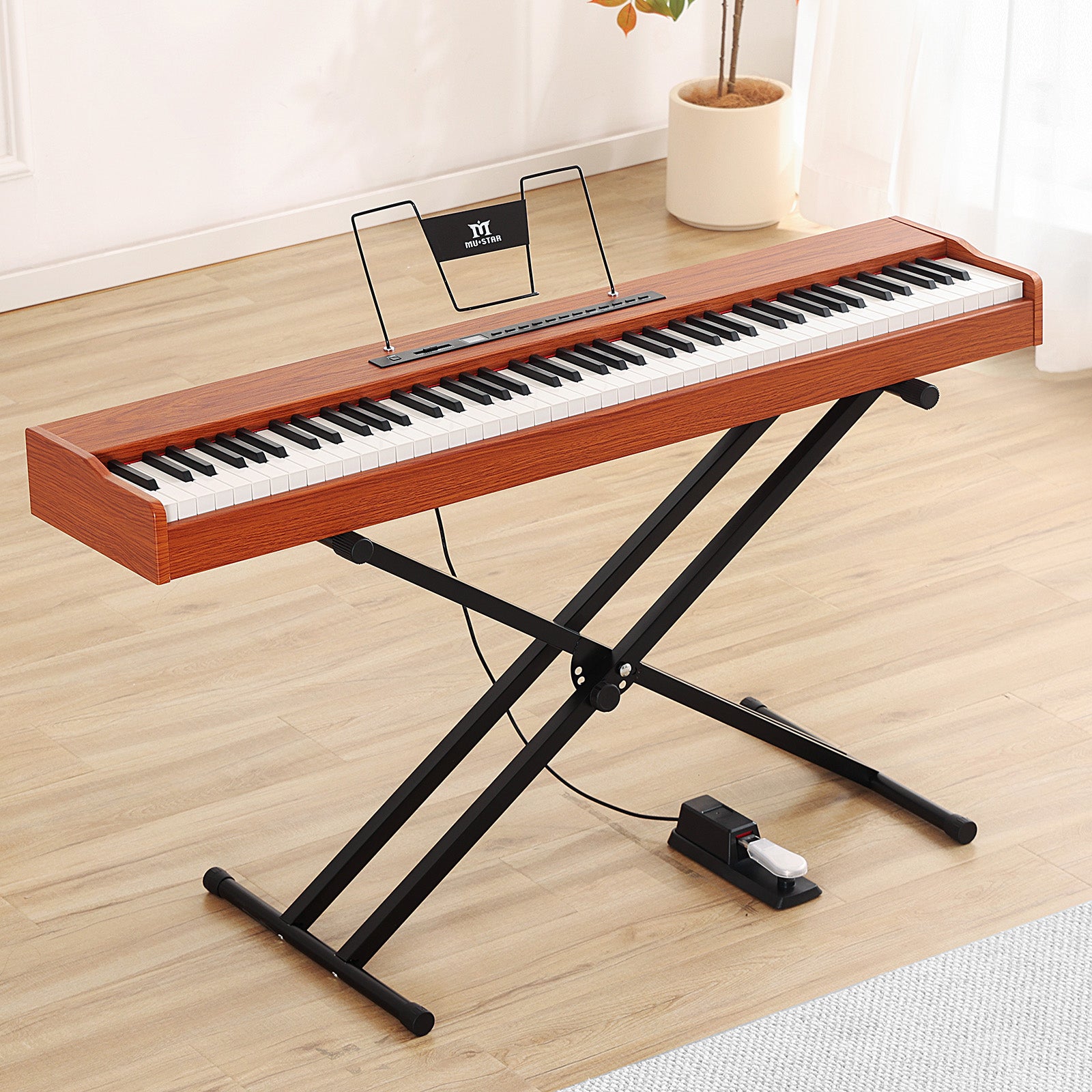 MUSTAR MEP900, Best Beginner Keyboard Piano, Digital Piano 88 Key Keyboard, Portable & Bluetooth Enabled for Kids & Adults
