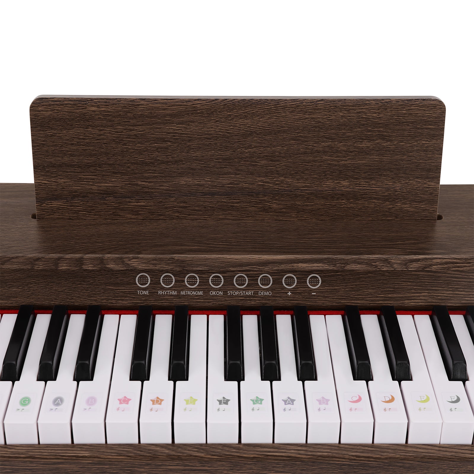 MUSTAR MT-500, 37 Keys Kids Piano Keyboard, Wooden Music Toy Instrument, Early Educational Musical Learning, Stool, 3Y+