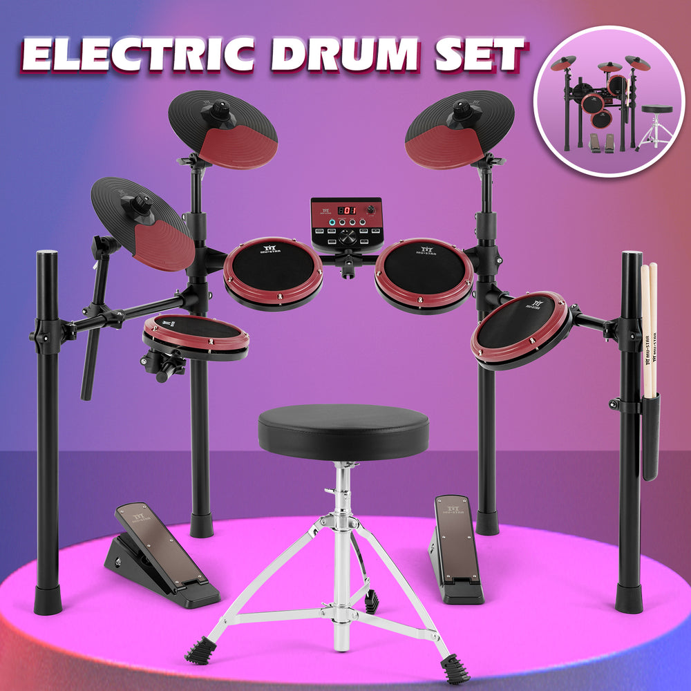 Mustar Sound Module MUSTAR MED-200, Electronic Drum Set, 180 Sounds, 15 Kits, For Kids, Bi