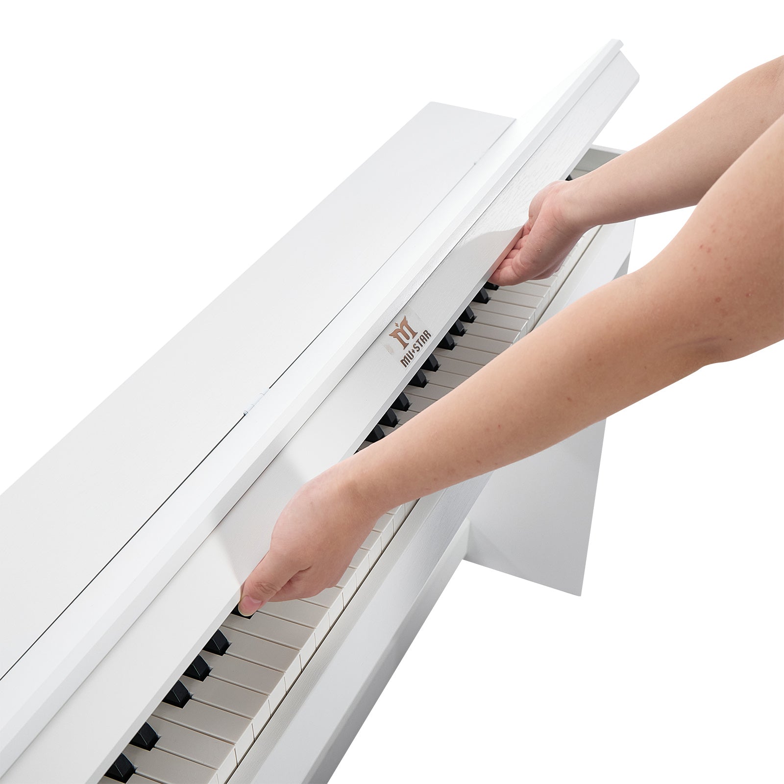 MUSTAR MDP-3300, 88 keys Upright Digital Piano, Fully Weighted Keyboard Piano, FSC Wooden Electronic Keyboards for Beginners