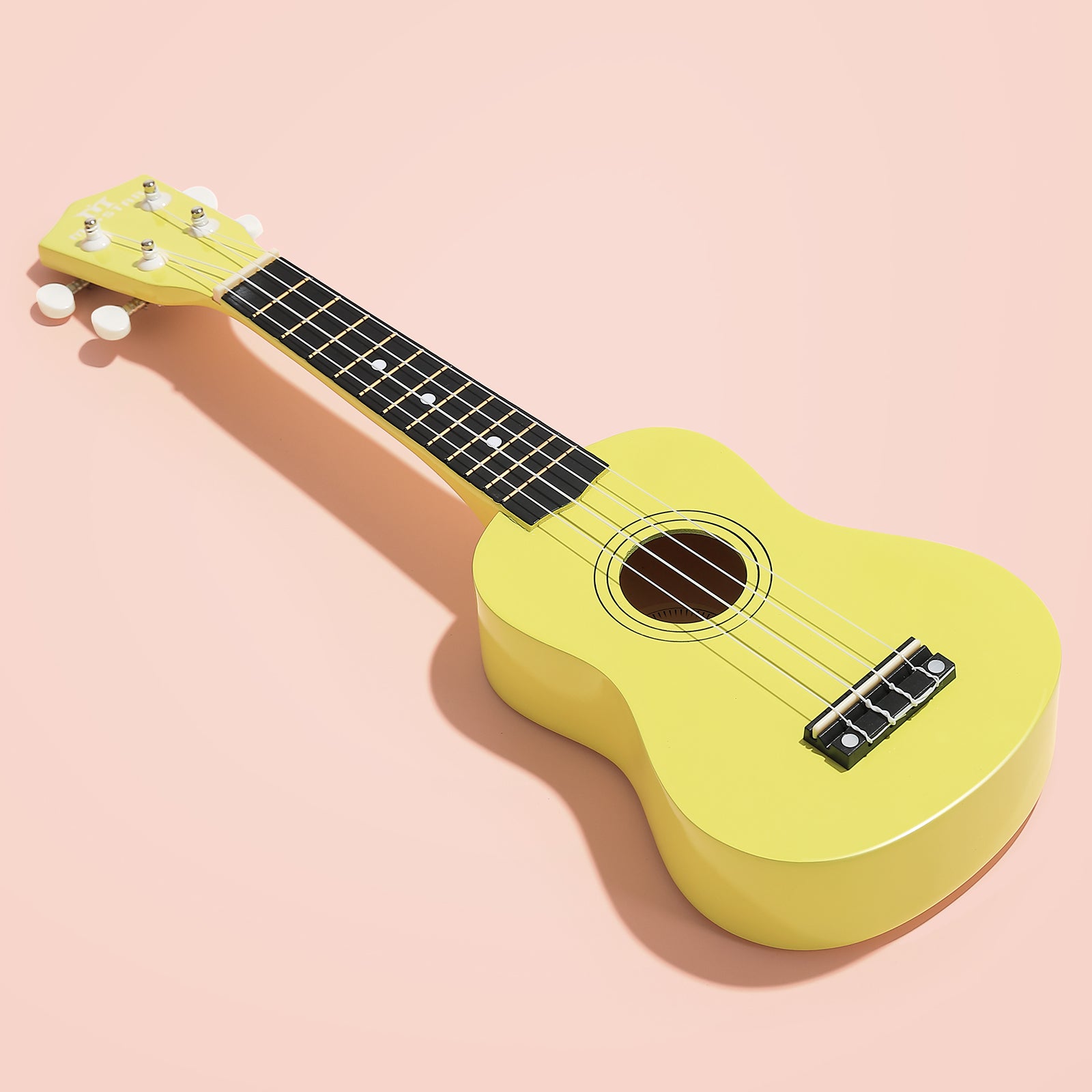MUSTAR MU-1900, 21 Inch Soprano Ukulele for Beginners Kids Yellow