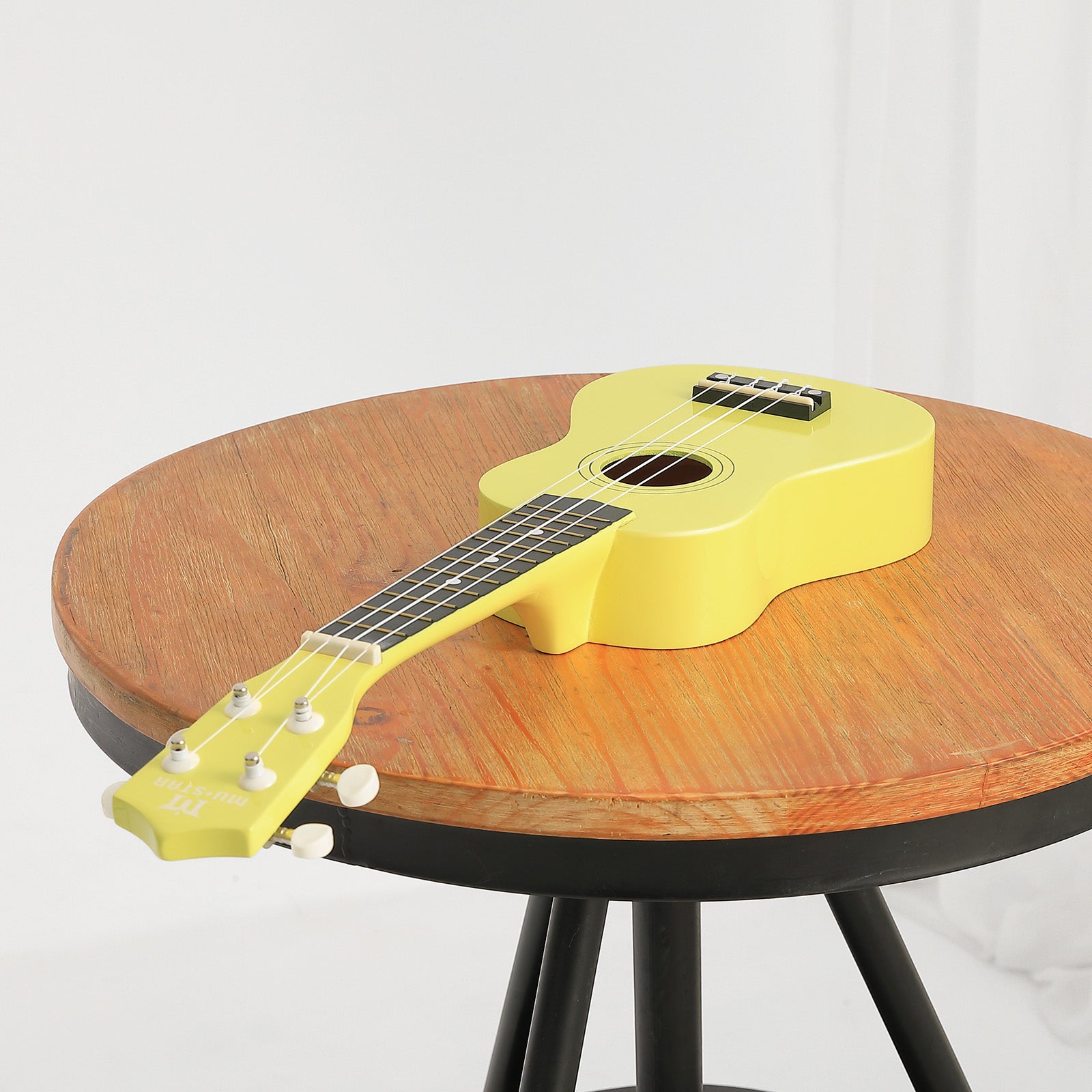 MUSTAR MU-1900, 21 Inch Soprano Ukulele for Beginners Kids Yellow