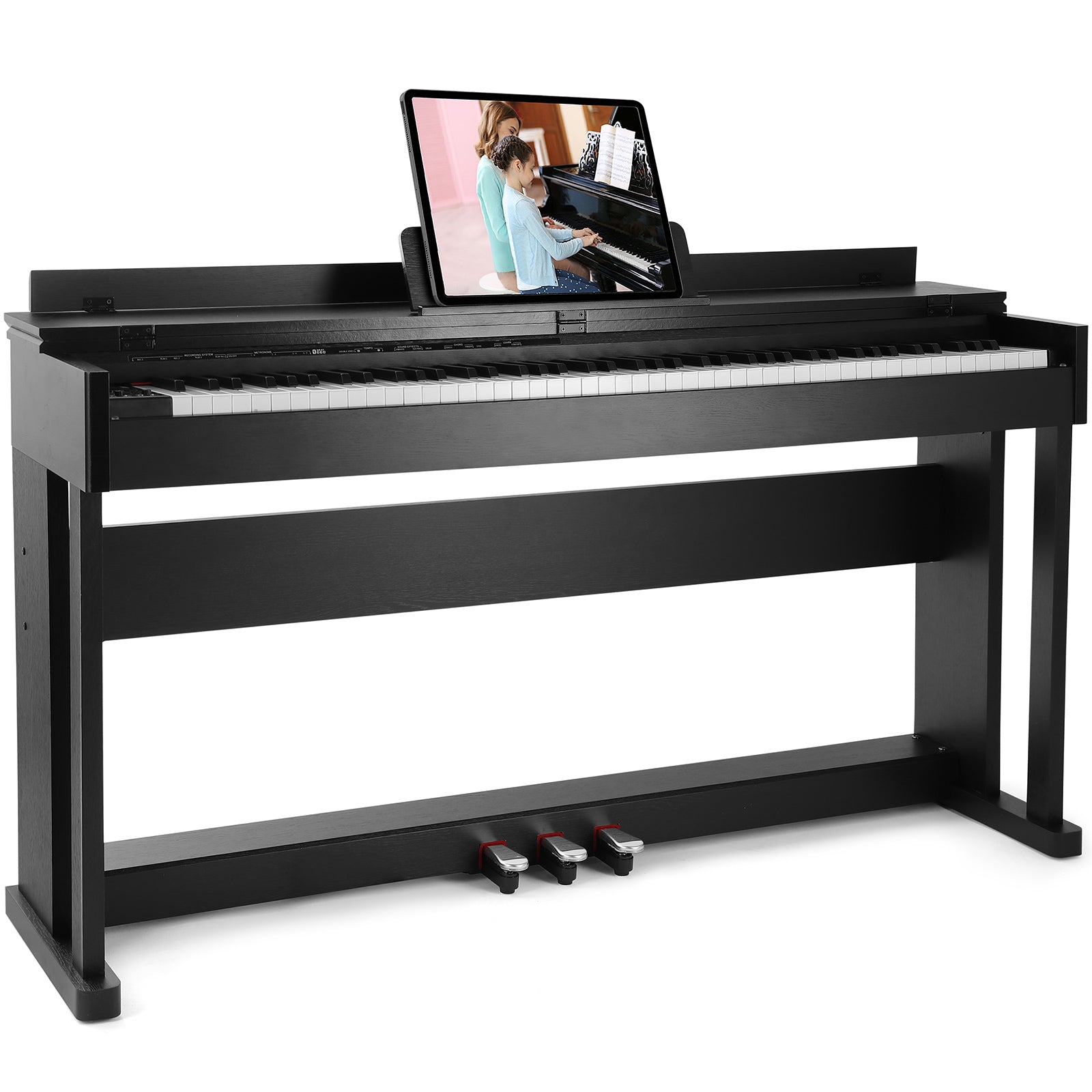 MUSTAR MDP-2700, 88 Key Weighted Wooden Upright Digital Piano, Hammer Action