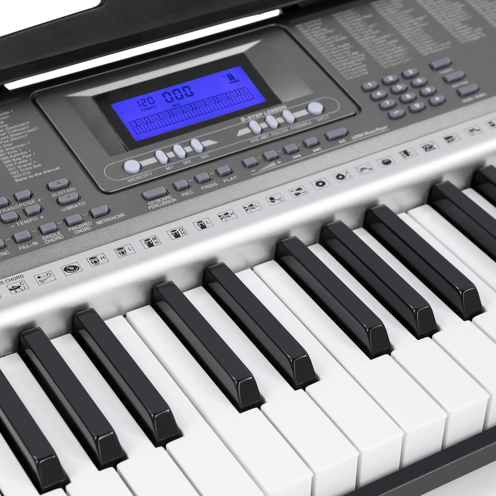 MUSTAR MEK-300, 61 Key Piano Keyboard, Electric Keyboard Piano with Stand for Beginners