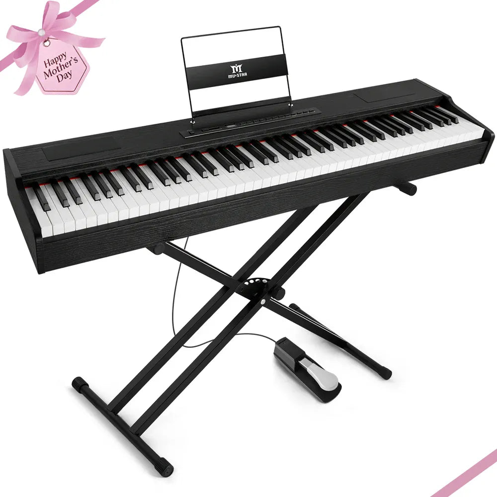 Mustar MDP-1200 88-Key Hammer Action Weighted Piano | Stand
