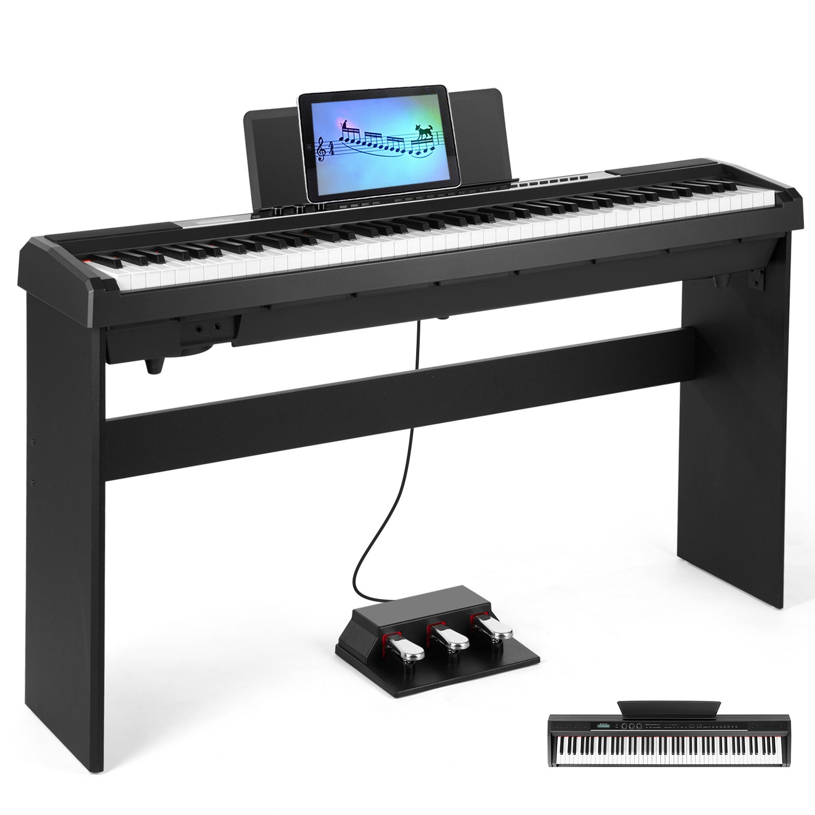 MUSTAR MDP-1500, 88 Key Weighted Digital Piano, Hammer Action