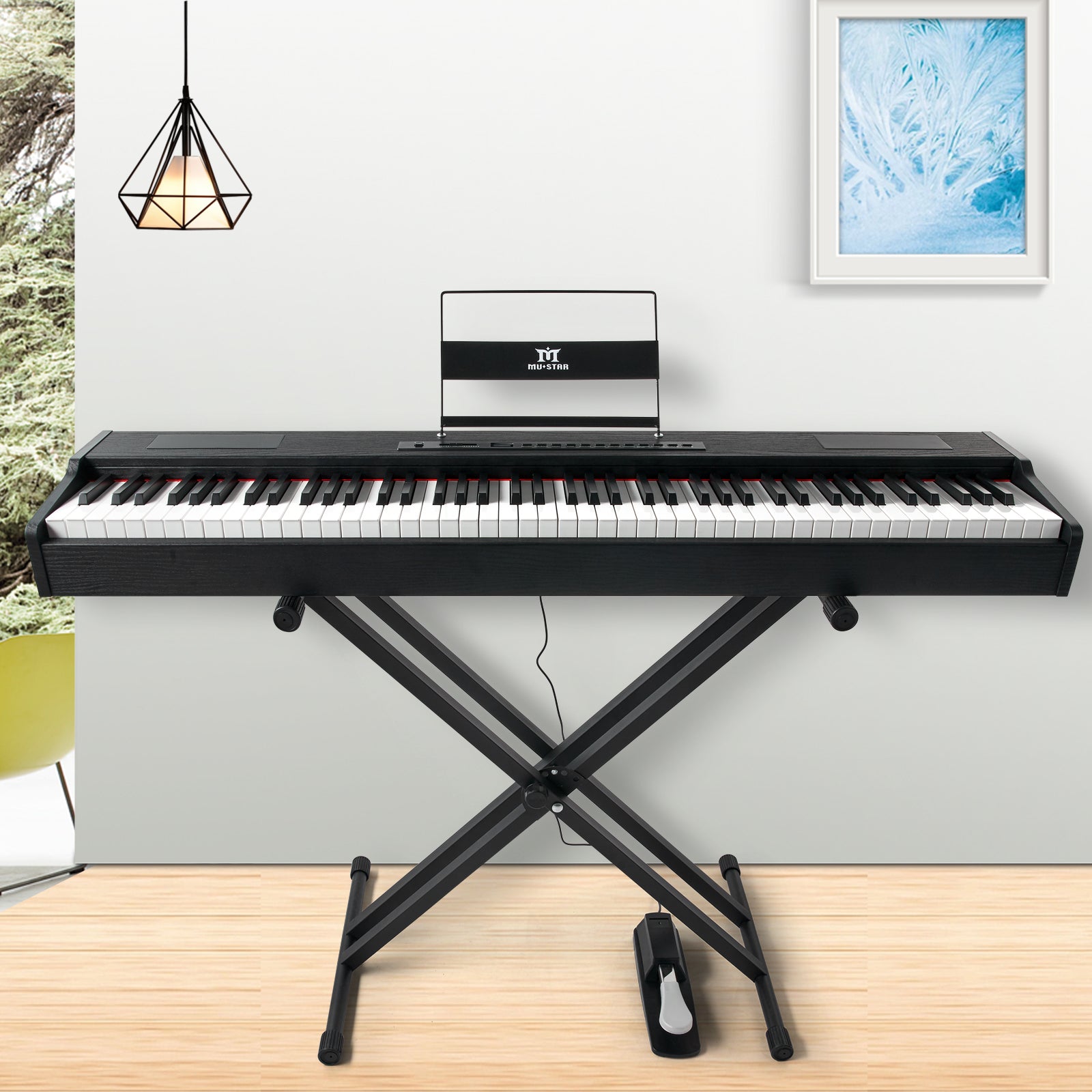 Yamaha p-125 digital piano, Black, 88 Keys, Stand and pedal included in  pricing