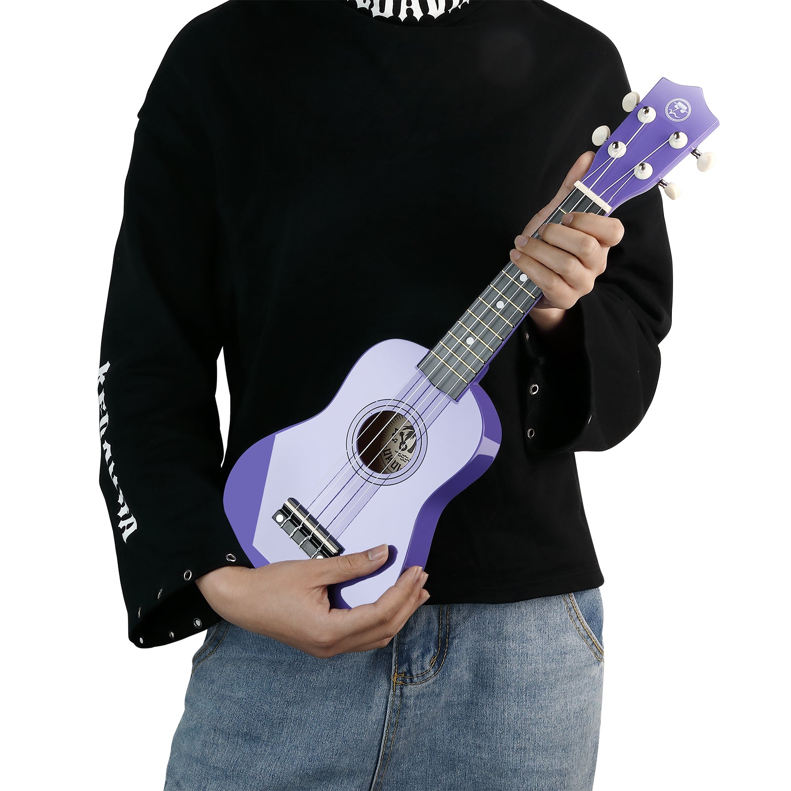 MUSTAR MU-701, 21 Inch Soprano Ukulele for Beginners Kids Purple