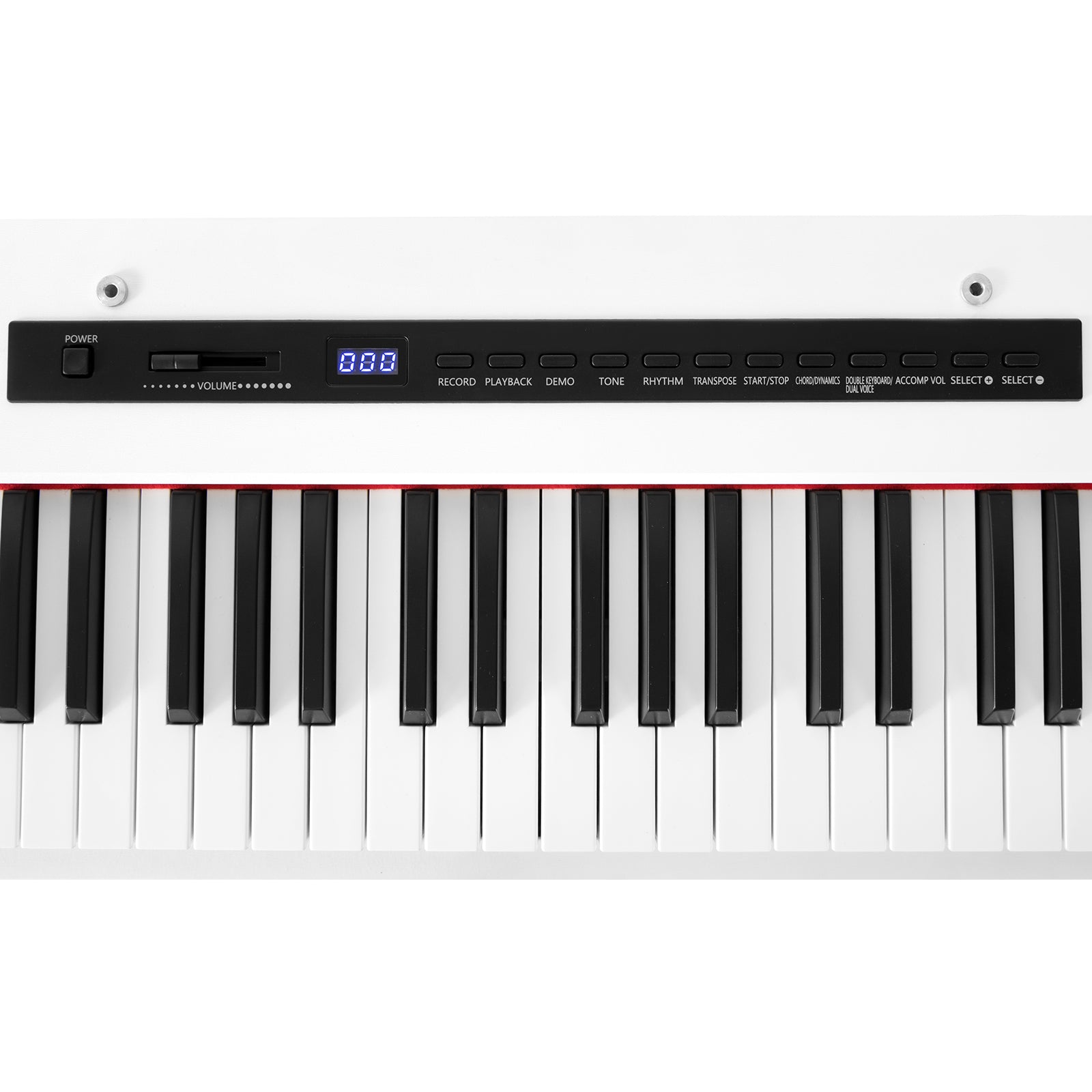MUSTAR MEP-1000, Digital Piano 88 Keys Electronic Keyboards, Semi Weighted Electric Piano, Bluetooth Connection, Sustain Pedal, White