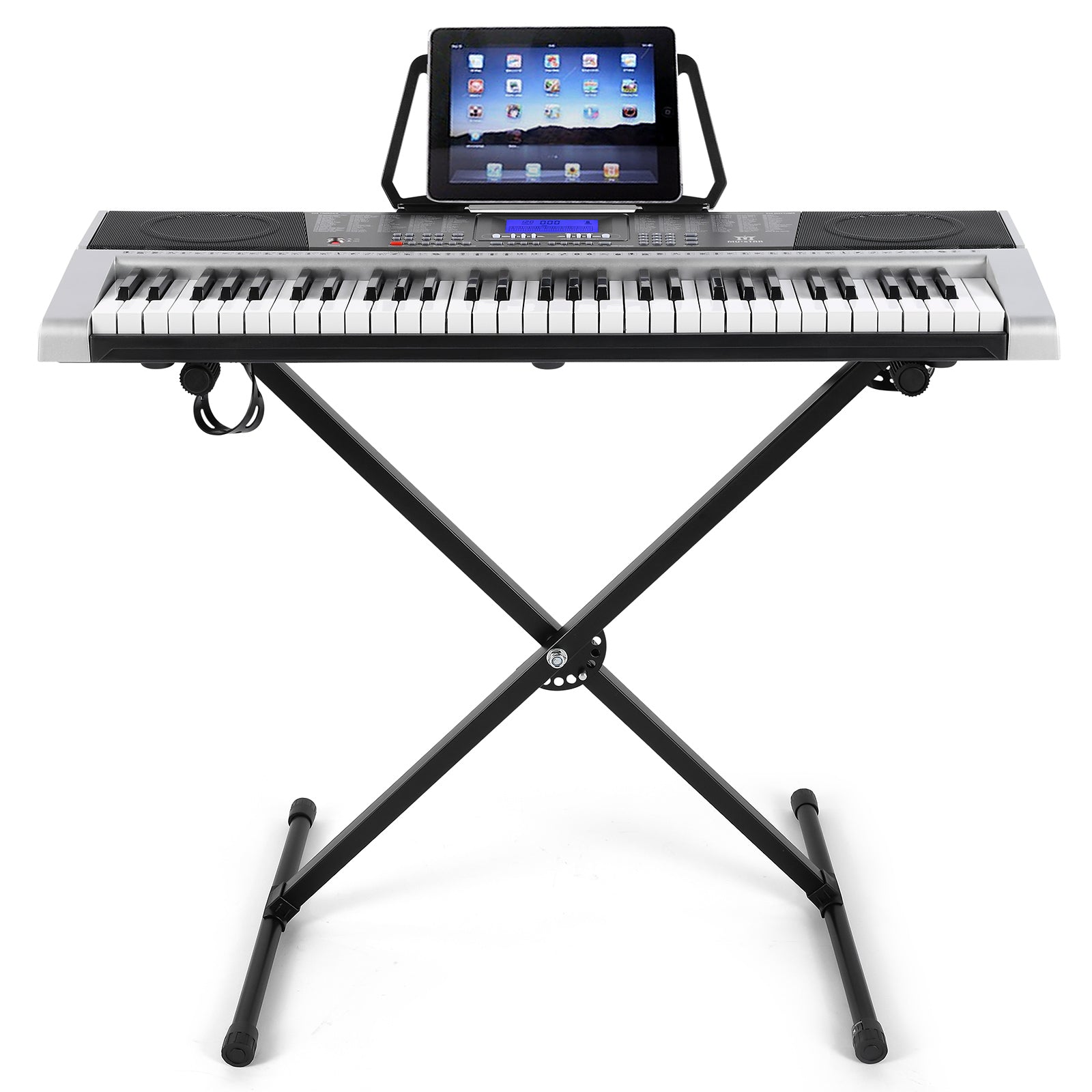 MUSTAR MEK-300, 61 Key Piano Keyboard, Electric Keyboard Piano with Stand for Beginners