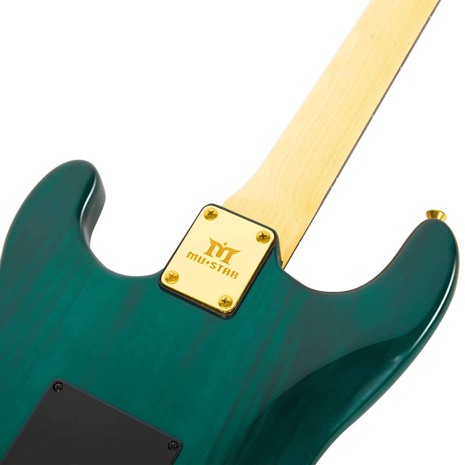 MUSTAR MEG-100, Electric Guitar Kit with 25W Amplifier, Solid Wood Electric Guitar Kits Beginner(Ripple Green)