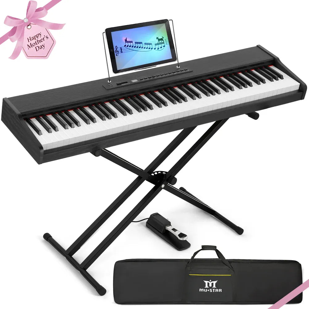 Mustar MEP-900 Semi-Weighted Piano | Portable | FSC Wood