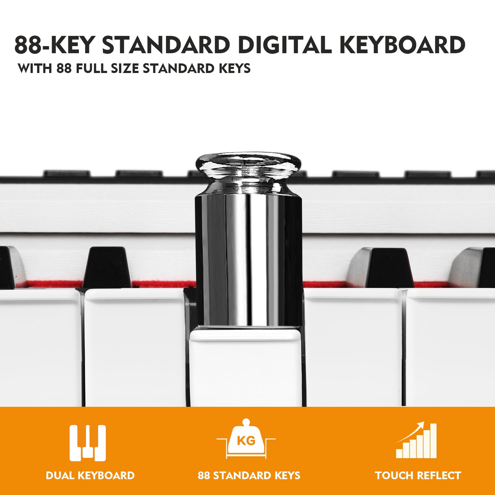 MUSTAR MEP900, Best Beginner Keyboard Piano, Digital Piano 88 Key Keyboard, Portable & Bluetooth Enabled for Kids & Adults